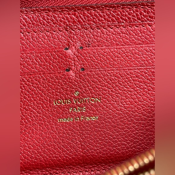 Louis Vuitton clemence empreinte red long wallet - Picture 12 of 16
